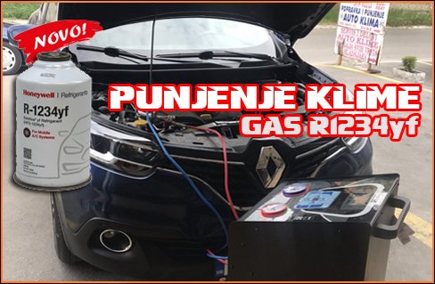  SERVIS AUTO KLIME BEBE - punjenje gas R1234yf